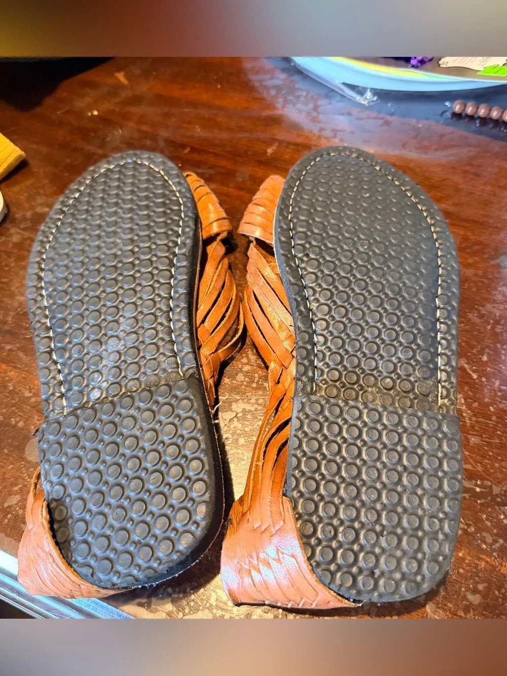 Handmade Mexican Leather Huaraches Woven Sandals